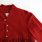 静寂の欠片 Funnel neck shirt #Agate red [TLF-126-sh003-la]