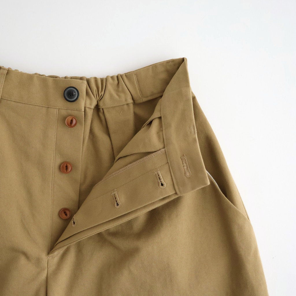 影の涙 Wide tapered trousers #Beige [26F-PT073-AC]