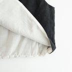 SHIRRING VEST #Black [no.8003]