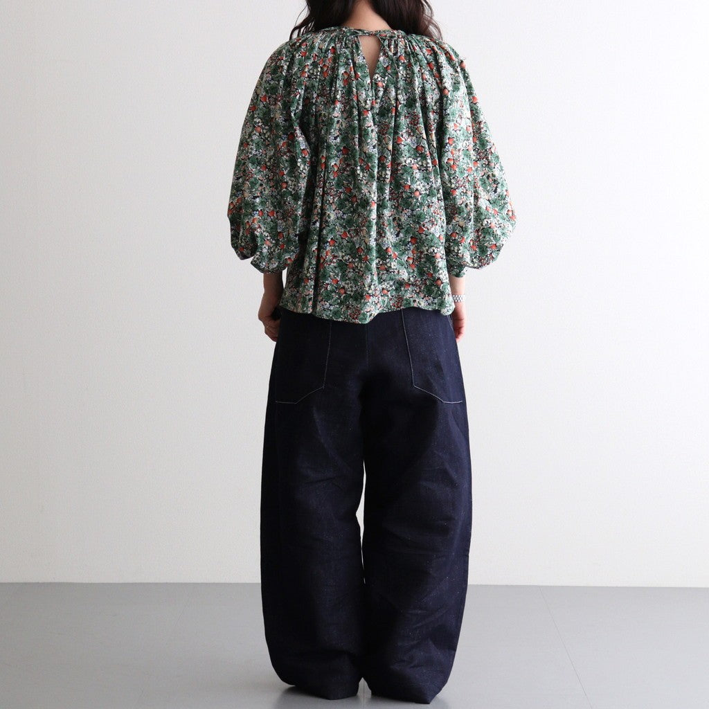 WILD BERRY FIELD LAWN GATHER SMOCK #True [no.7877]