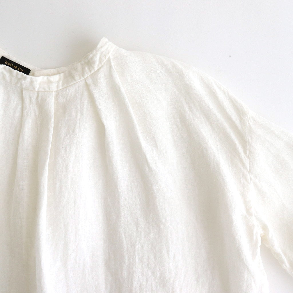 LINEN HEMP SMOCK BLOUSE #Off White [no.7421]