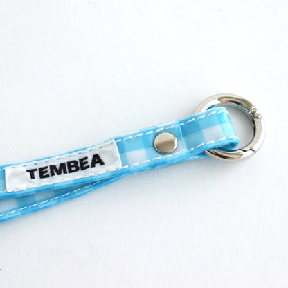 TASUKI STRAP LONG #GINGHAM SAX [TMB-2353A]