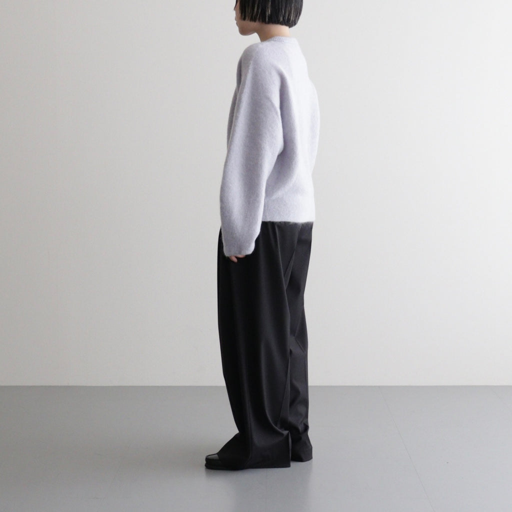stretch superkid mohair crew-neck P/O #ice blue [WVFL-UW114]