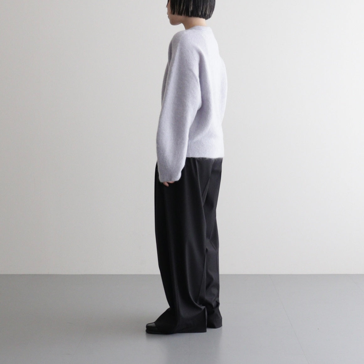 stretch superkid mohair crew-neck P/O #ice blue [WVFL-UW114]