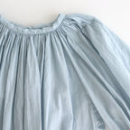 GARMENT DYE LAWN GATHER SMOCK #Sax [no.7520]