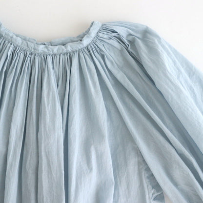 GARMENT DYE LAWN GATHER SMOCK #Sax [no.7520]