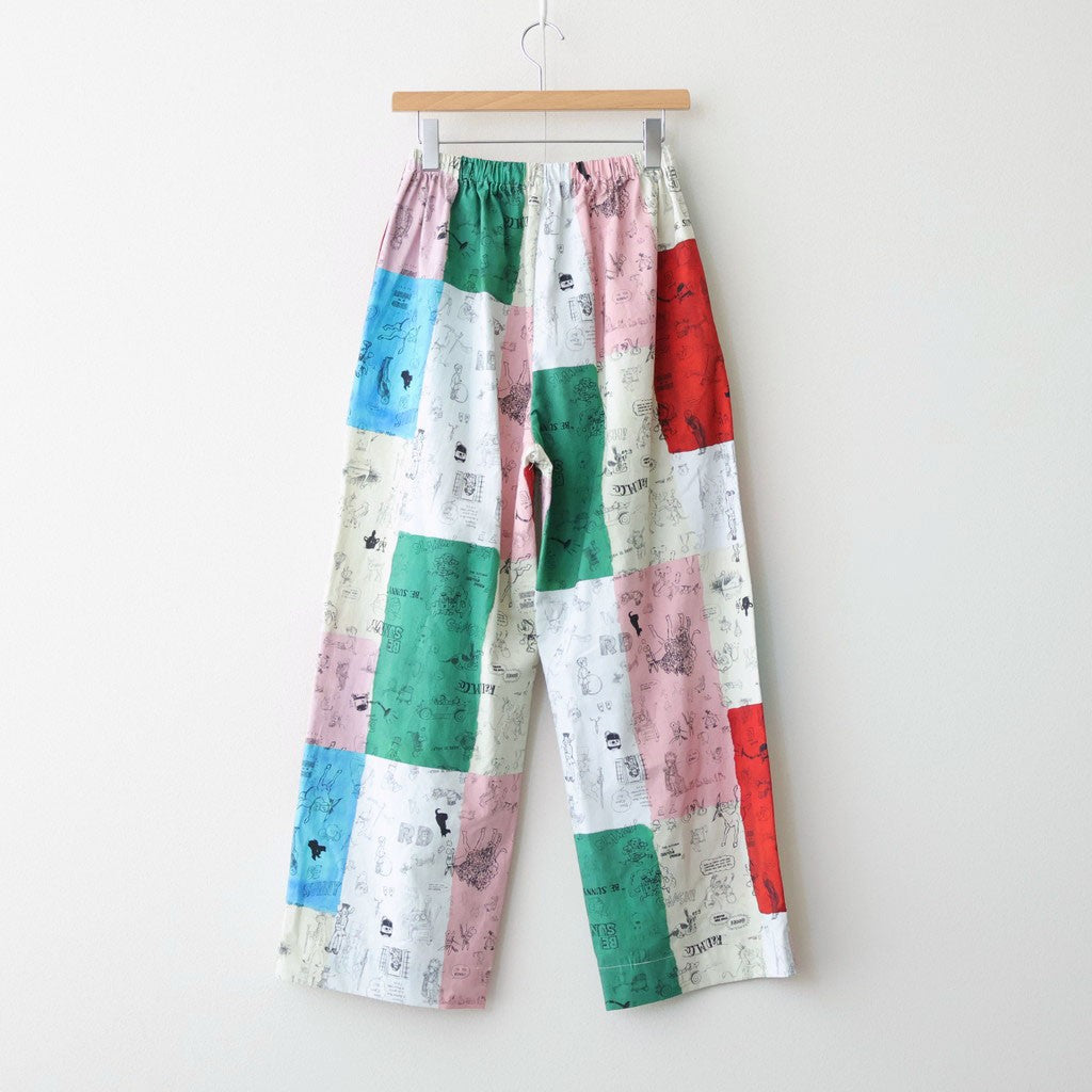 MOSAIC GRAFFITI RELAXED GUM PANTS #Multi [no.7962]