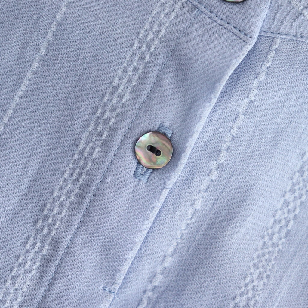 white waffle shirt #blue [1556-001]