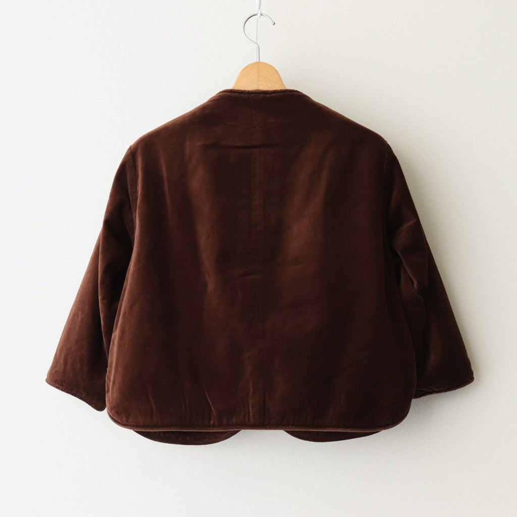 BROWN BEARS VELVET OVERLAP JACKET #Brown [no.7214]