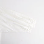 60s COTTON CAMBRIC PLAIN WITH LACE LACE FRILL COLLAR SHIRT #9000 WHITE [NSL26551]