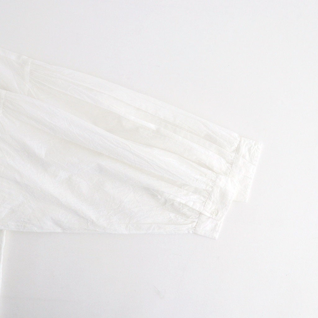 60s COTTON CAMBRIC PLAIN WITH LACE LACE FRILL COLLAR SHIRT #9000 WHITE [NSL26551]