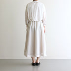 半透明の沈黙 Flare blouse #Off White [TLF-225-sh009-cdv]