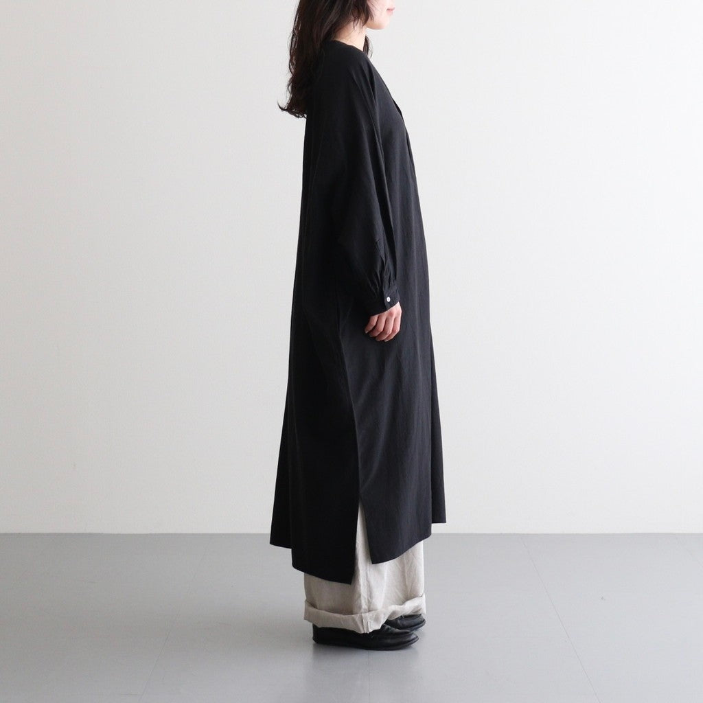 コットンキュプラリネン ガウンOP #001 クロ [TS260OP069]