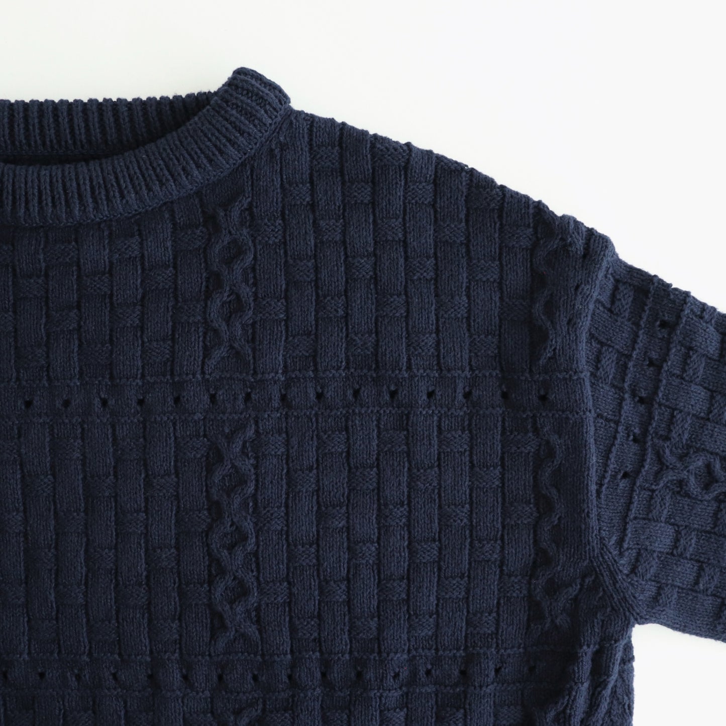 Recycled-Cotton Jumper #Navy [oni060]