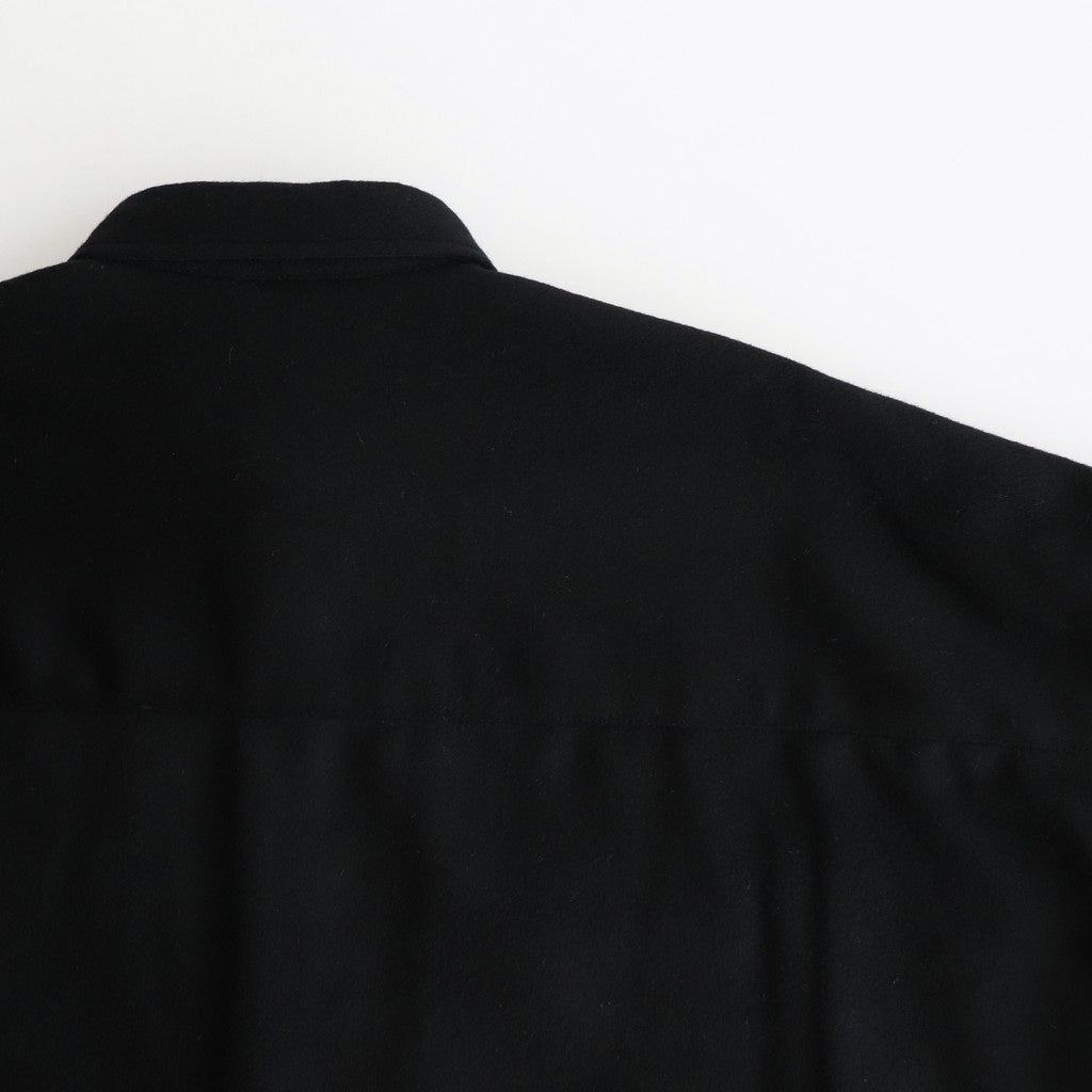 Cashmere beaver military shirt #Black [UT244SH020]