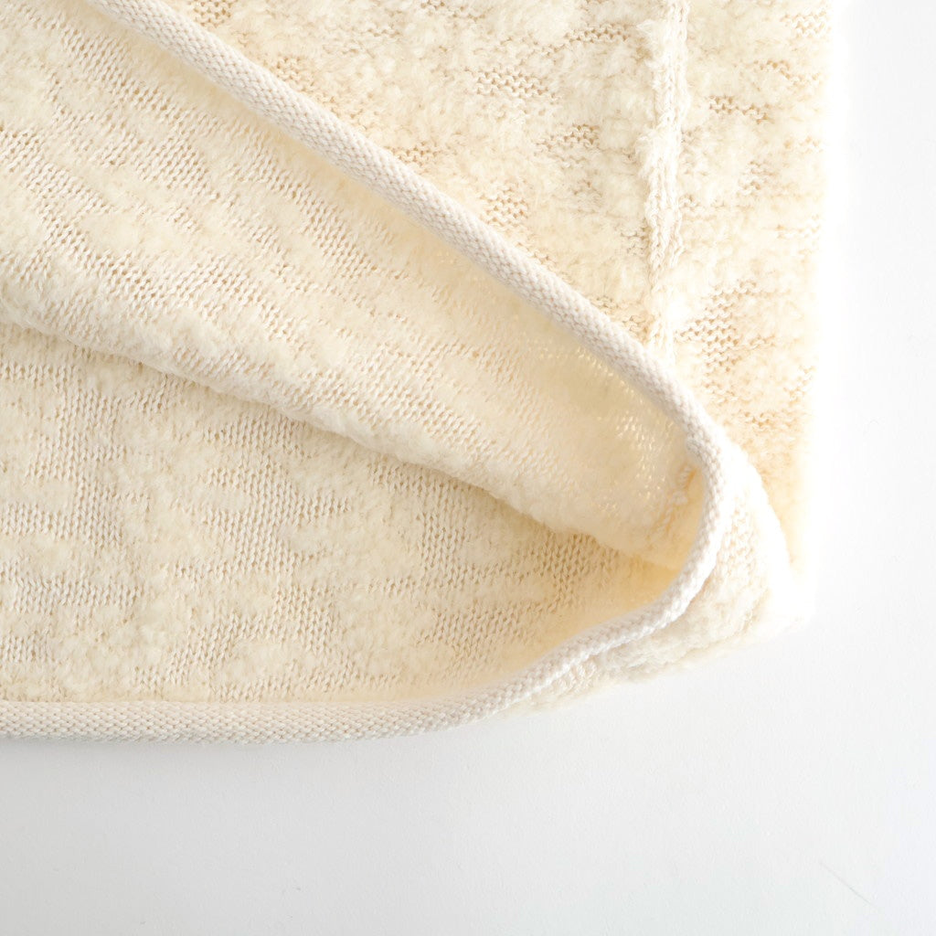 random wool & woolen cotton high-neck P/O #off white [WVFL-UW121]