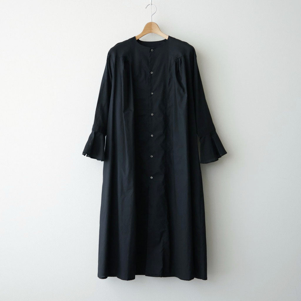 沈黙の音色 Yoke dress #Black [26F-OP001-CL]