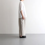 コットンリネンドットジャカードシャツ #シロドット [US242SH024]