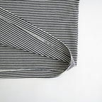 BORDER DROP SHOULDER SHIRT #Black × Off White [no.8362]