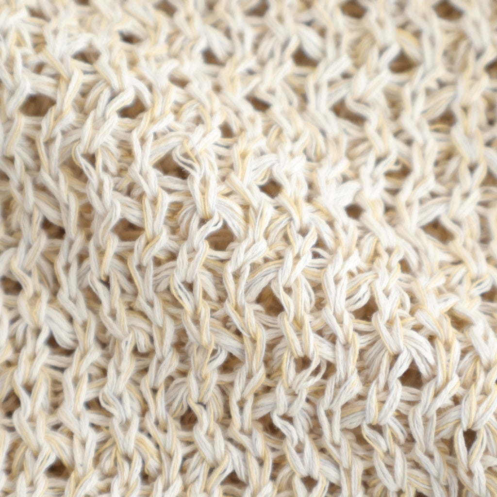 double honeycomb mesh-knit buttonless C/D #off white mix [WXSP-UW112]