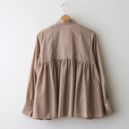 静寂の欠片 Funnel neck shirt #beige [TLF-126-sh003-la]
