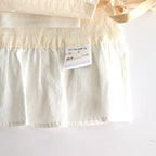 薄氷の汀 Tucked kraplap vest #ecru [TLF-125-ac001-tp]