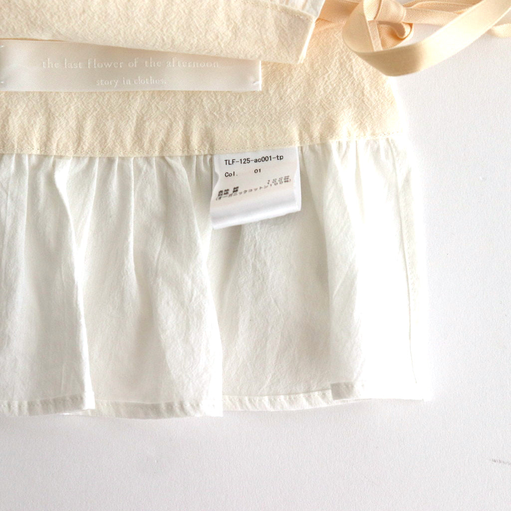 薄氷の汀 Tucked kraplap vest #ecru [TLF-125-ac001-tp]