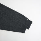 ex super fine woolen wool high-gauge knit P/O #melange charcoal gray [WXFL-UW120]