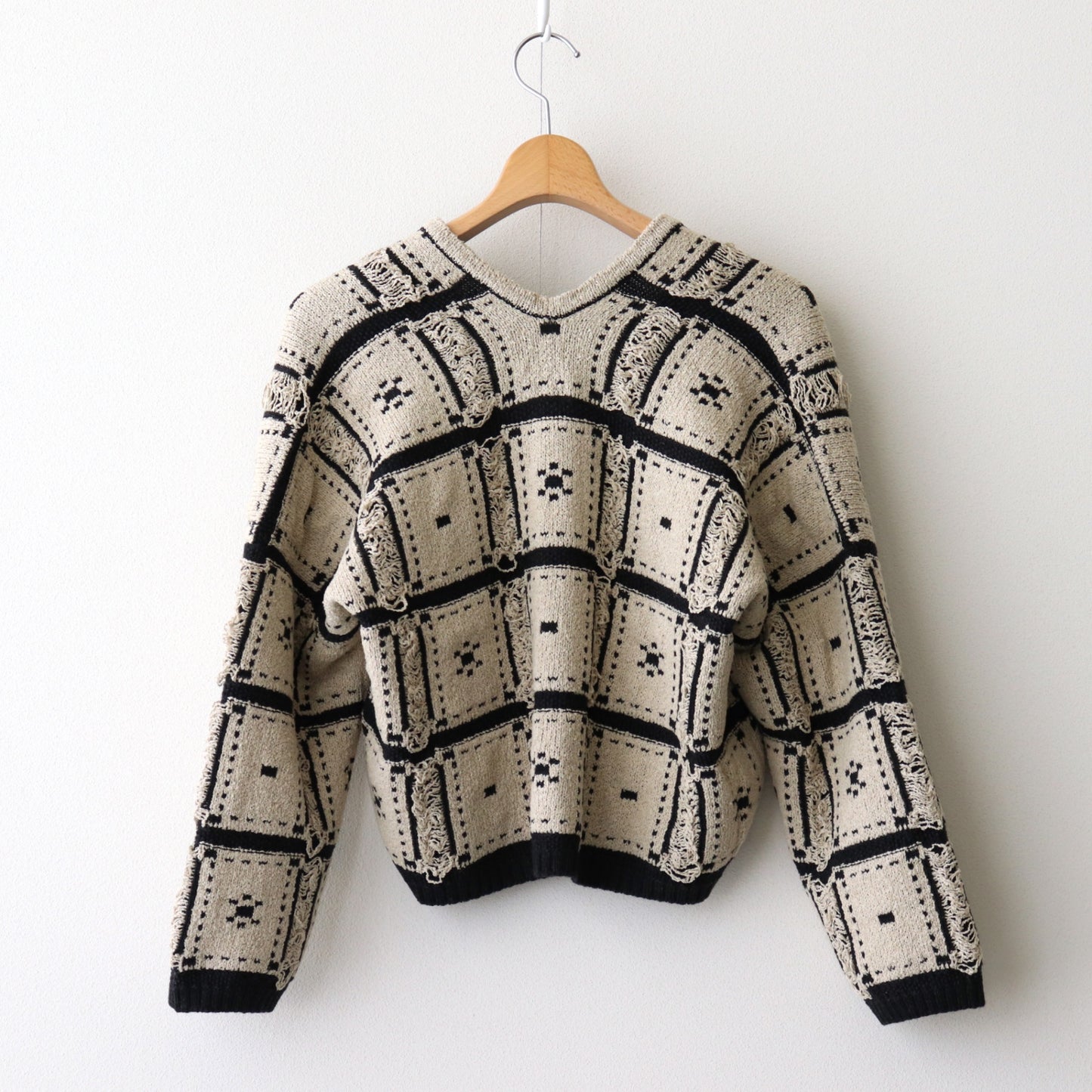 Blocked-Jacquard Jacket #Beige [oni056]