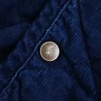 INDIGO LIGHT CORDUROY QUILTING HALF COAT #Indigo [no.7038]