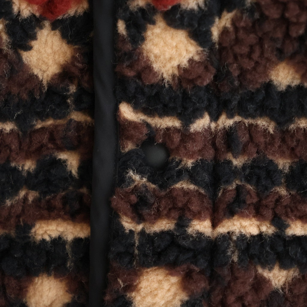 Station floor pattern blouson #Brown [262809]