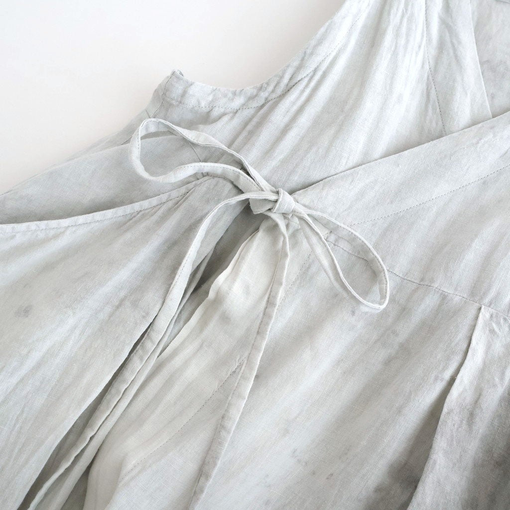 雲のウツロイ：Cache-coeur tunic #white powder×ink [11261-07507]