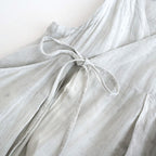 雲のウツロイ：Cache-coeur tunic #white powder×ink [11261-07507]