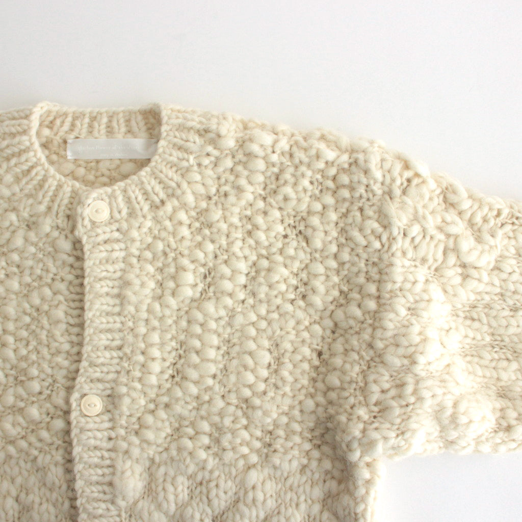 Knitted cardigan #ecru [TLF-125-kn003-hk]