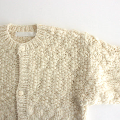 Knitted cardigan #ecru [TLF-125-kn003-hk]