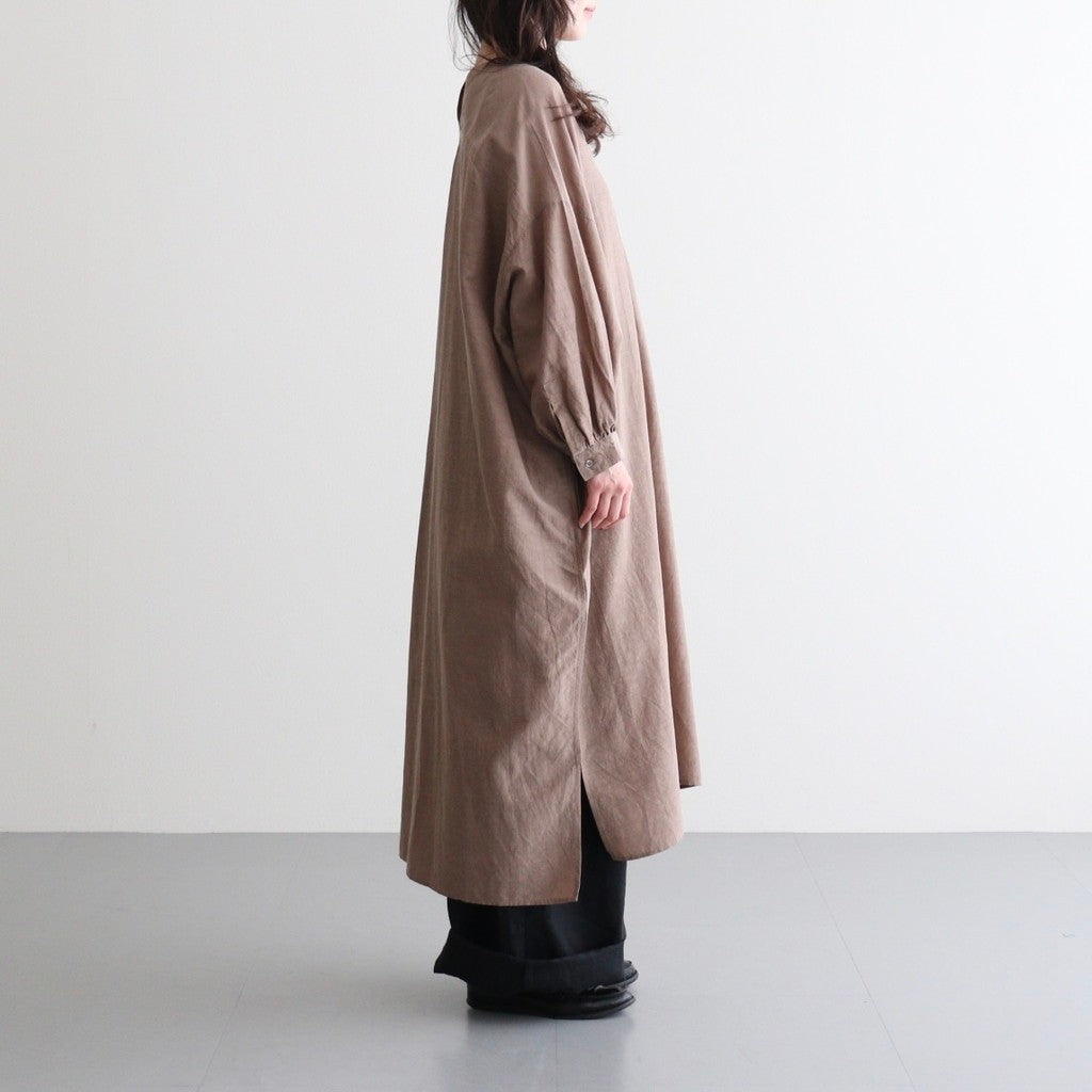 コットンキュプラリネン ガウンOP #021 モカ [TS260OP069]