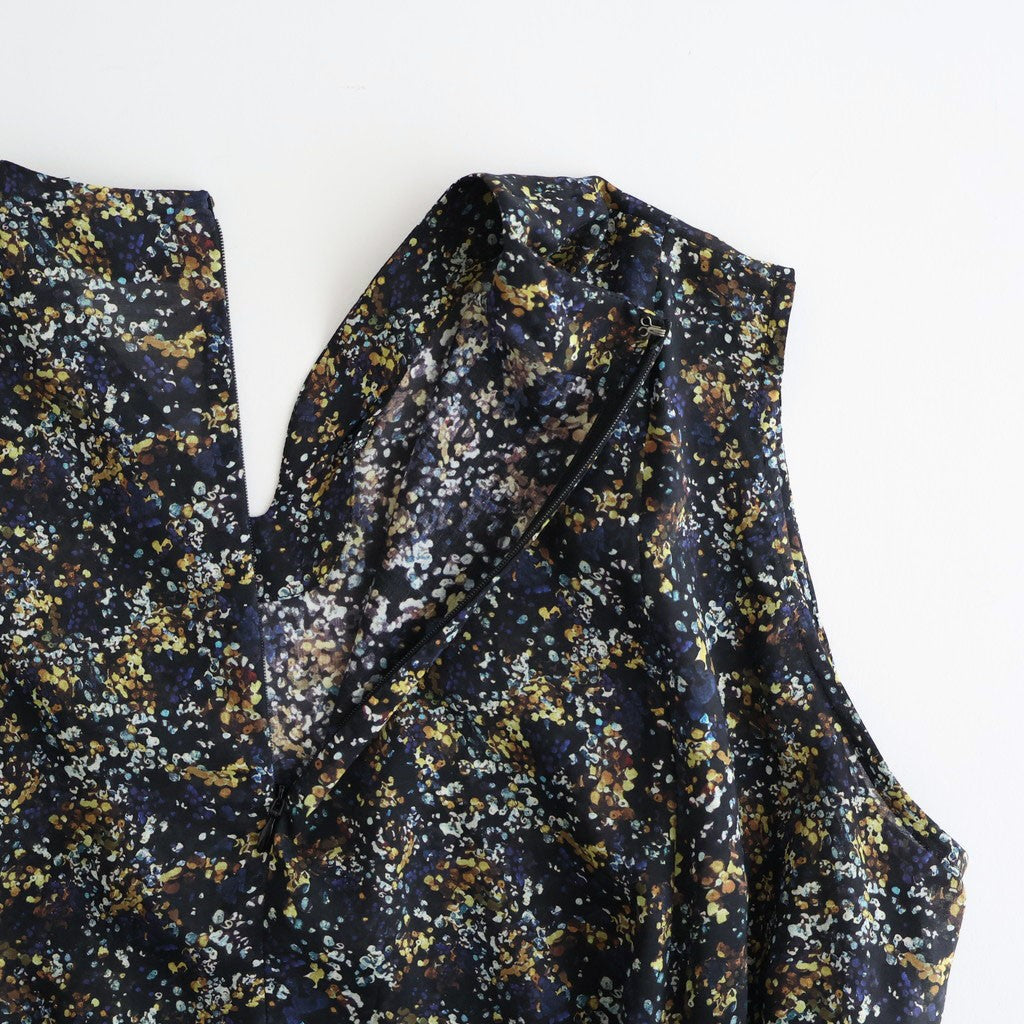 LIBERTY FABRICS ETERNAL COLLECTION Sleeveless A-line dress #Reflections [TLF-226-OP001-lpl]