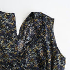 LIBERTY FABRICS ETERNAL COLLECTION Sleeveless A-line dress #Reflections [TLF-226-OP001-lpl]