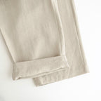 40s FRENCH LINEN DYED CANVAS 2TUCK WIDE EASY PANTS #8200 LINEN [GNMDS2502FL]