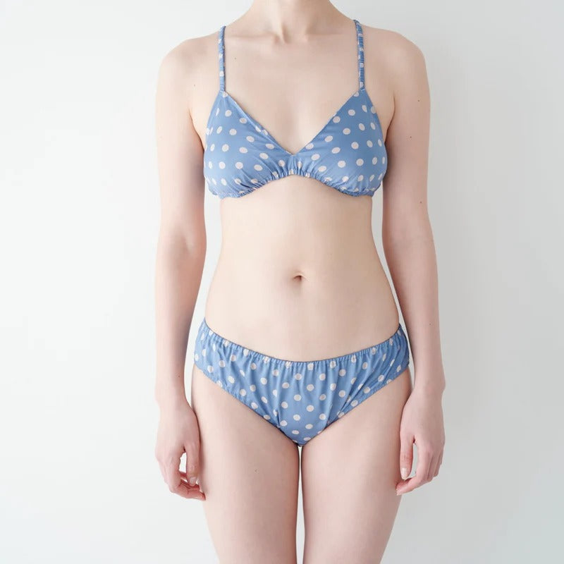 BRA & PANTS #NO.16 BLUE × GREY