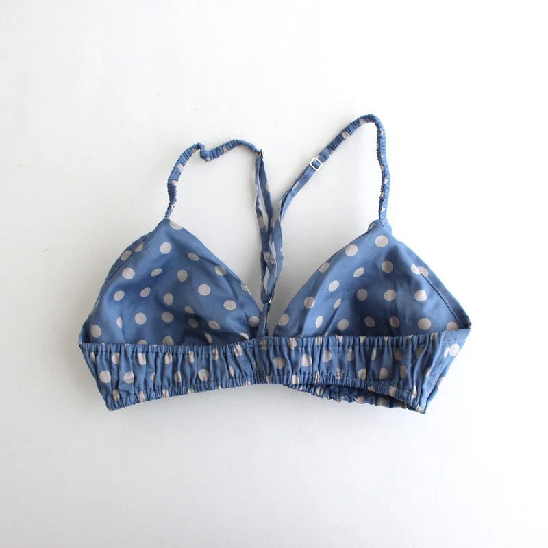 BRA & PANTS #NO.16 BLUE × GREY