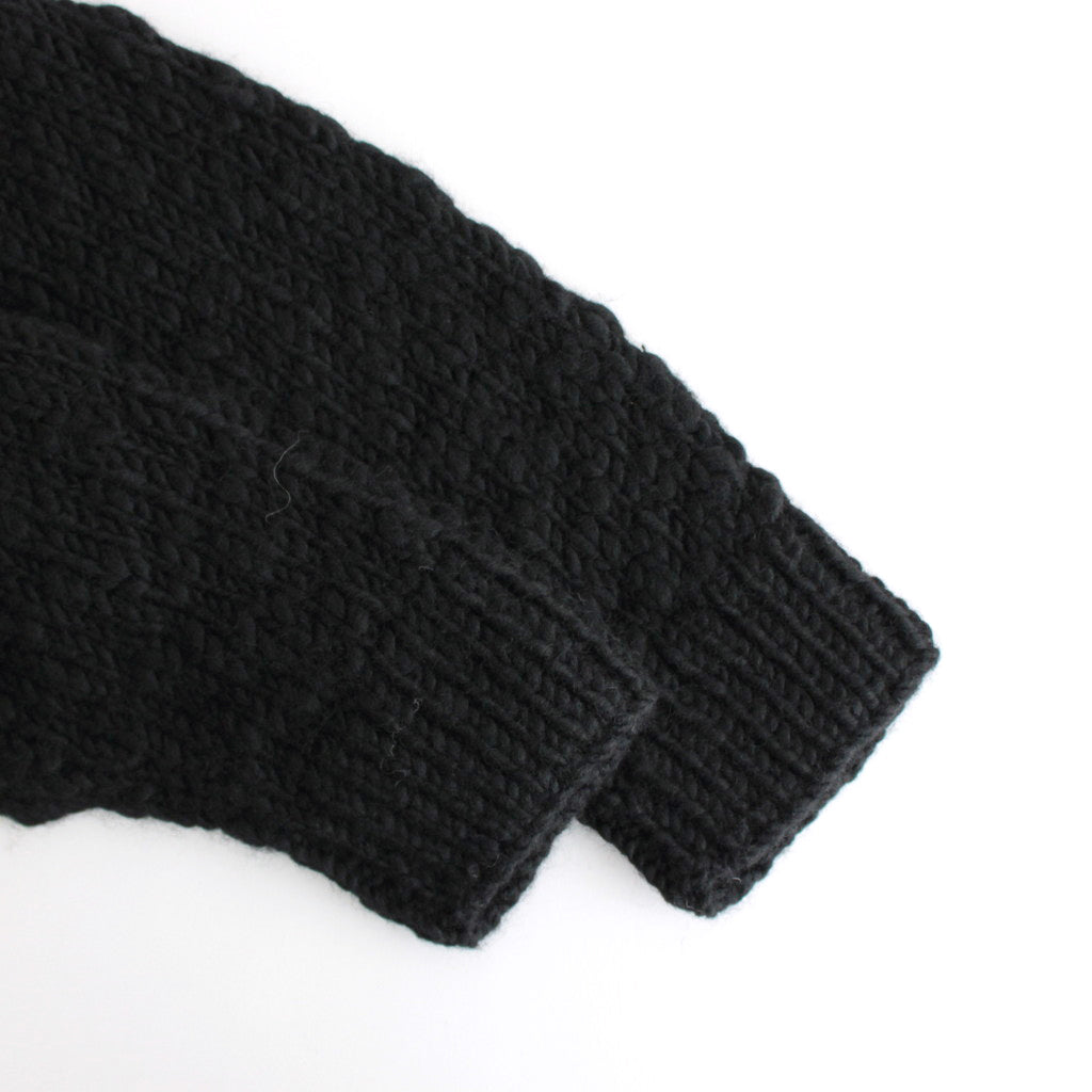 Knitted cardigan #black [TLF-125-kn003-hk]