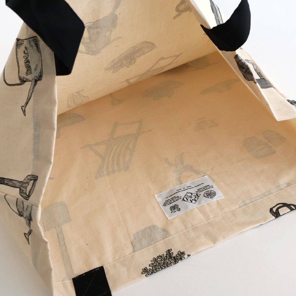 GREAT GREEN THUMB TOTE BAG #Natural×Black [no.7644]