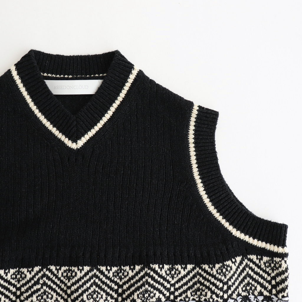 family traditions knit vest #Black [251803]