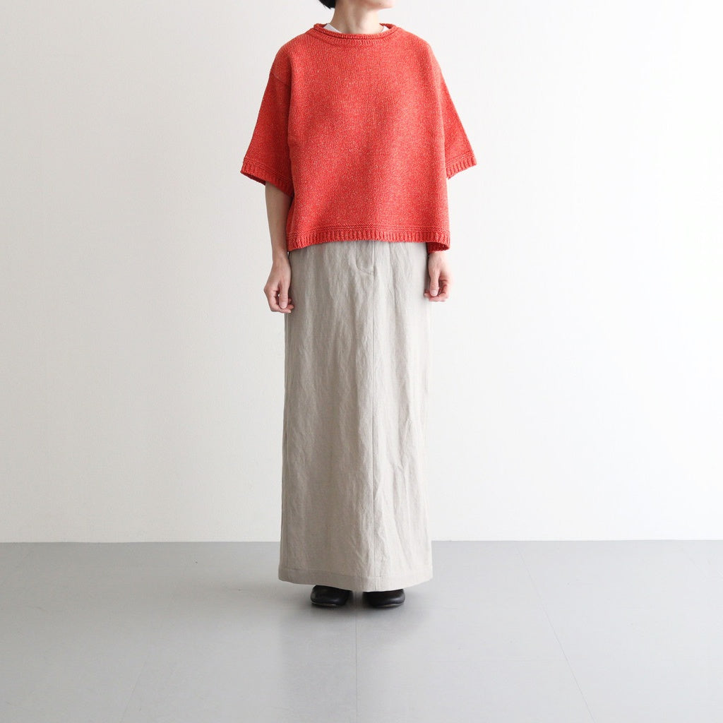 Damm Cotton Silk Half Sleeve #Orange [A232251TK762]