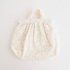 CROWN MOTIF LACE BAG #White [no.7532]