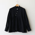 私の夜 Funnel neck blouse #black [TLF-125-sh007-cla]