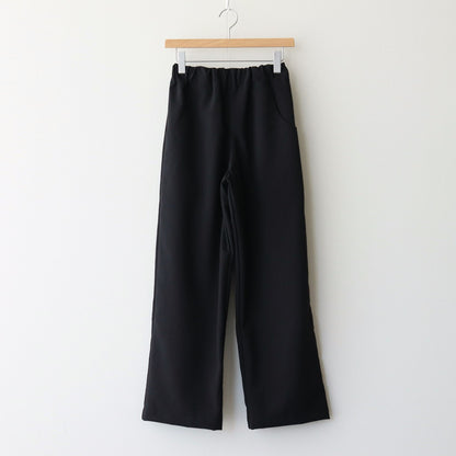 Wool linen like easy pants #Black [1470-002]