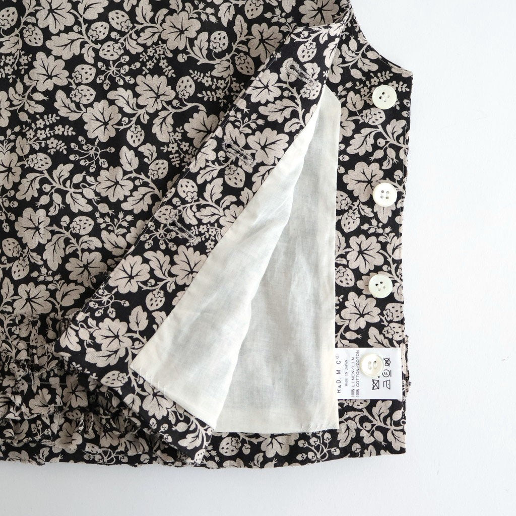 WILD BERRY FRILL DECORATION BUTTON BIB #Flax [no.7757]