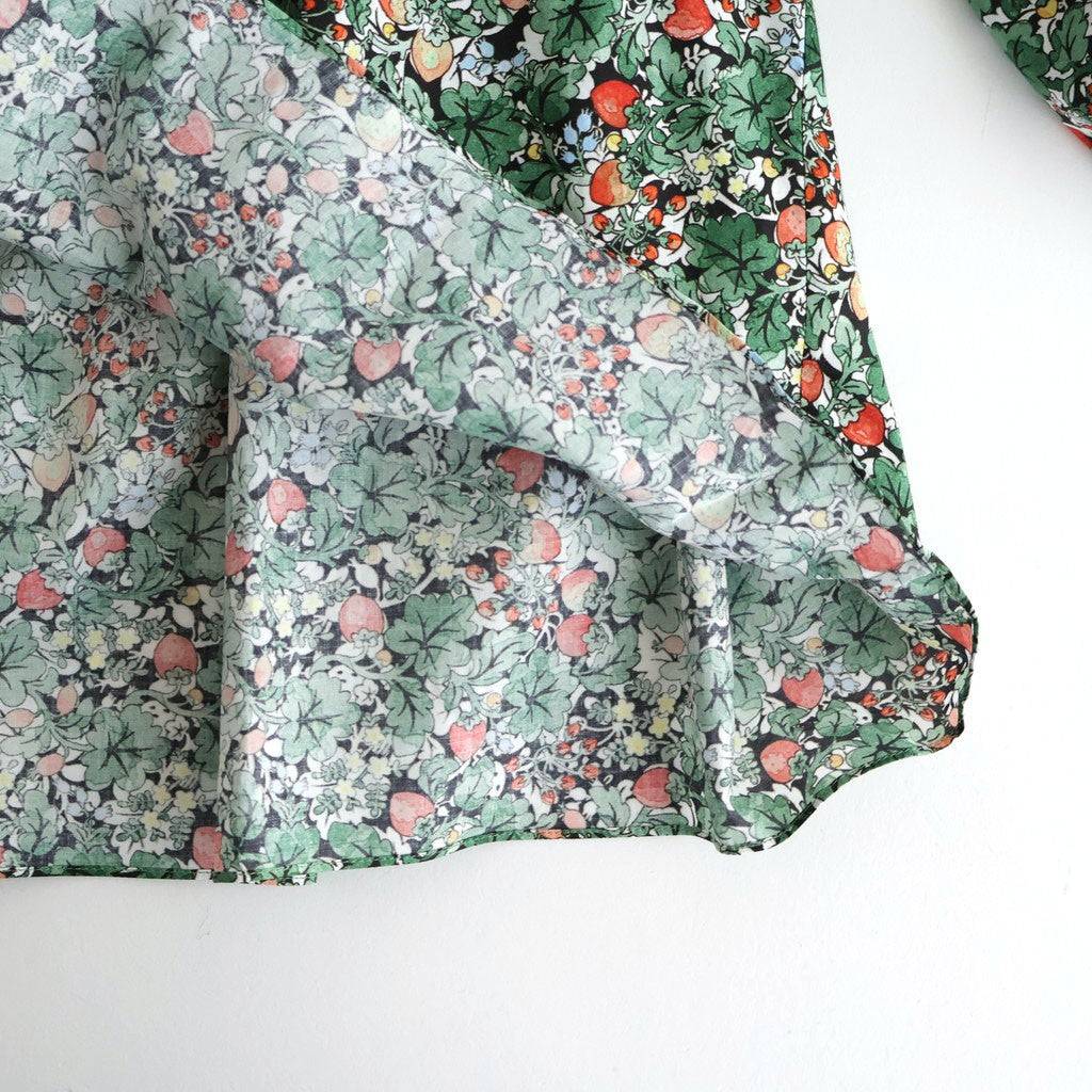 WILD BERRY FIELD LAWN GATHER SMOCK #True [no.7877]